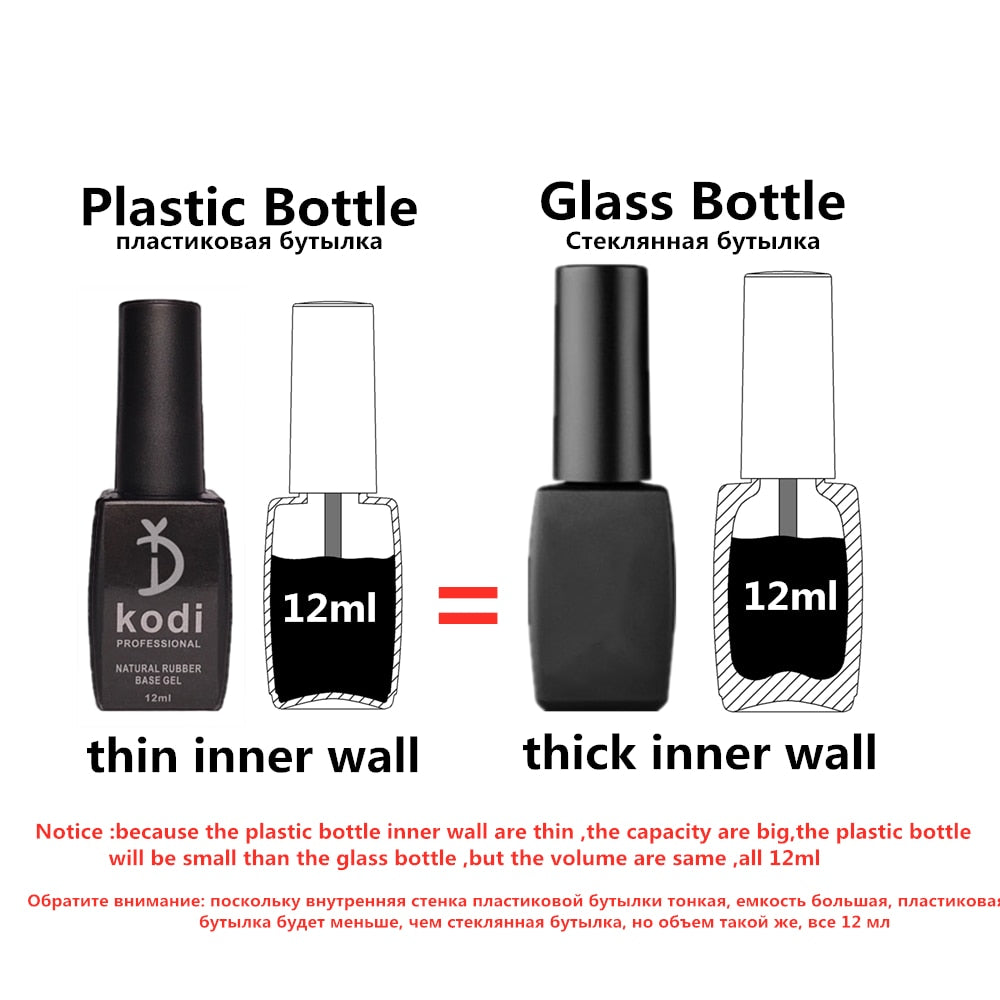 2 in 1 Glitter Nail Polish Base